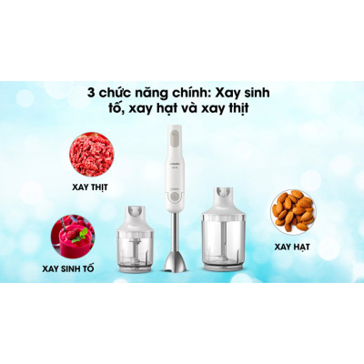Máy xay sinh tố cầm tay Philips HR2537 (650W) - Hàng chính hãng