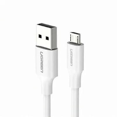 Ugreen UG60139US289TK 0.25M màu Trắng Cáp sạc truyền dữ liệu USB 2.0 sang MICRO USB hỗ trợ sạc nhanh - HÀNG CHÍNH HÃNG