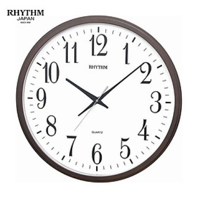 Đồng hồ treo tường Nhật Bản Rhythm CMG430NR06 Kt 50.0 x 4.5cm, 1.87kg Vỏ nhựa. Dùng Pin.