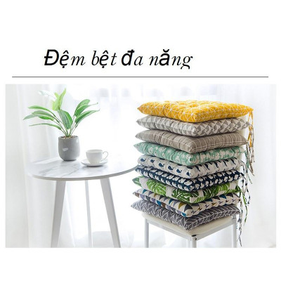 Đệm Vuông Ngồi Bệt, Đệm Lót Ghế Xinh Xắn MINIIN Kích Cỡ 45x45x5cm- Hàng Loại 1
