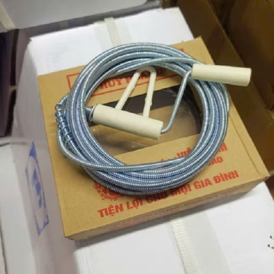 Cuộn dây lò so dài 5M thông tắc đường ống quay bằng tay rất tiện