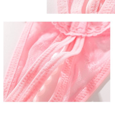 Combo 2 Quần Lót Lọt Khe Phối Ren Hở Đáy Đính Hạt Ngọc Trai Gợi Cảm Cho Nữ (màu ngẫu nhiên) LYEQ059