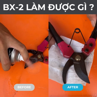 Bình Xịt Chống Rỉ Sét Bôi Trơn Đa Năng Cho Kim Loại O’tech BX-2 (450ml) Lubricant Oil - Hàng Chính Hãng