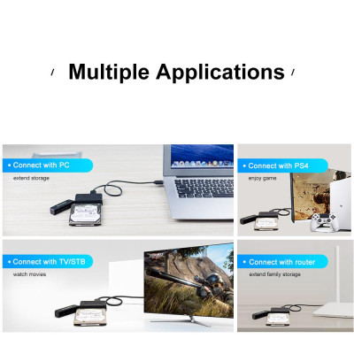 Bộ chuyển đổi hộp ổ cứng OImaster EB-0001BU3 2,5 "/3,5" SATA I / II / III sang USB3.0 cho SSD HDD