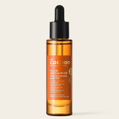 Tinh chất nghệ Hưng Yên C22 với 22% vitamin C sáng da chuyên sâu & mờ vết thâm Cocoon 30ml