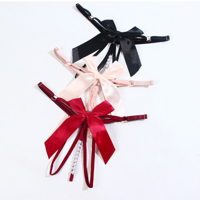 Quần lót lọt khe đai nhỏ đính hạt gắn nơ cực ly kỳ