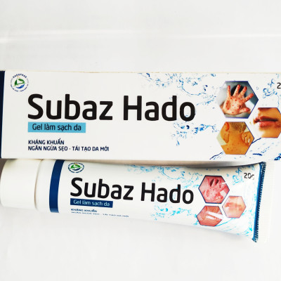 GEL LÀM SẠCH VÀ SÁT KHUẨN DA SUBAZ HADO, BÔI SÁT KHUẨN, TÁI TẠO DA, NGĂN NGỪA SẸO, DÙNG NHƯ SU BẠC - TUÝP 20 GAM