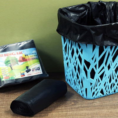 Combo 3kg Túi Đựng Rác Không Lõi EIG 3-EIG-B 6478 Size Đại (64 x 78 cm) - Đen