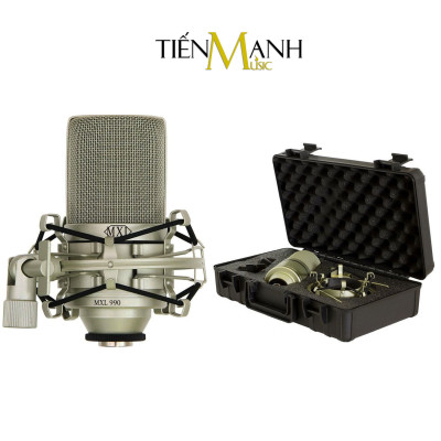 MXL 990 Mic Condenser Thu Âm Phòng Studio, Micro Vocal Biểu Diễn Chuyên Nghiệp Microphone Recording Kit Cardioid MXL990 Hàng Chính Hãng