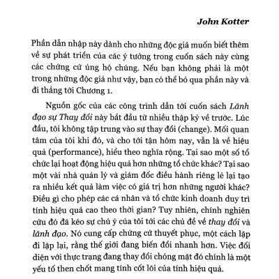 Lãnh Đạo Sự Thay Đổi - Change