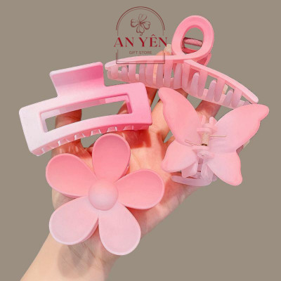 Set Quà Tặng Kẹp Tóc Hồng Phối Trắng No.11 Tặng Sinh Nhật Người Yêu 20/10 8/3, Quà Tặng Học Viên