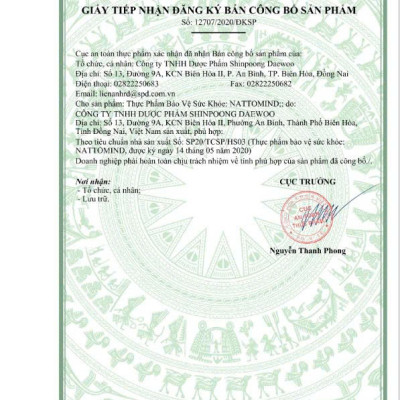 [Hộp 60 Viên] Viên uống NATTOMIND giảm nguy cơ hình thành cục máu đông, giảm đau đầu, chống đột quỵ - SHINPOONG PHARMA