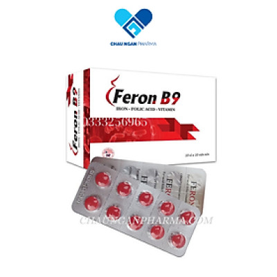 Bổ máu FERON B9 - MDP USA Pro Hộp 100 viên nén - Giúp ngăn ngừa thiếu máu
