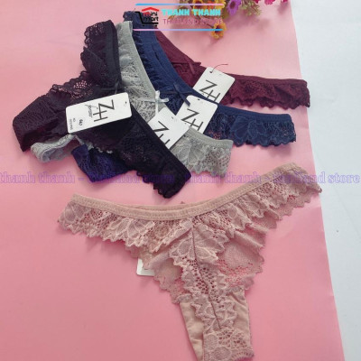 Quần lọt khe nữ Thái Lan ZH 667 free size L, chất ren mềm mại, co giản 4 chiều, mặc thoải mái