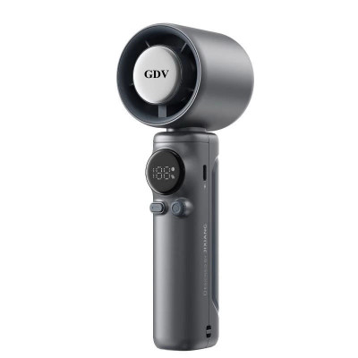 Quạt Cầm Tay Mini GDV SS-026 Có 199 Tốc Độ, Màn LED Hiển Thị, Tích Hợp Sò Lạnh - Màu Ngẫu Nhiên - Hàng Chính Hãng