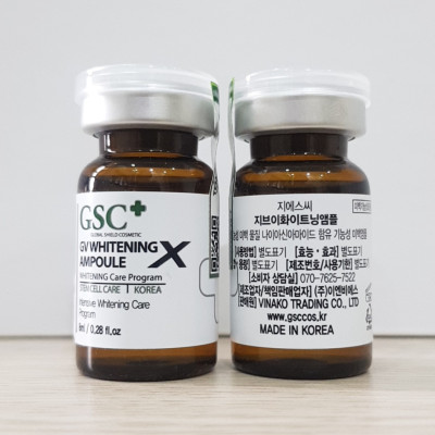 Tế bào gốc t rị nám, tàn nhang, t r ị thâm, làm trắng da Hàn Quốc GSC GV WHITENING AMPOULE