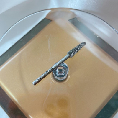 Đầu Mài Chân Móng Úp T5-M Titan Đúc Đặc, Mài Khóe Da, Dũa Tròn Culticle Khóe Móng Bột Nhanh Mạnh Size M, Không Nóng, Đầu Mài Mỹ USA  Làm Nail Nữ Women