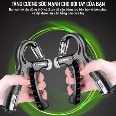 Combo 2 Món: Kìm Bóp Tay Có Máy Đếm Tập Cơ Tay Và Dây Nhảy Thể Lực Tập Gym Hiệu Quả - combo dây nhảy và kìm bóp tay