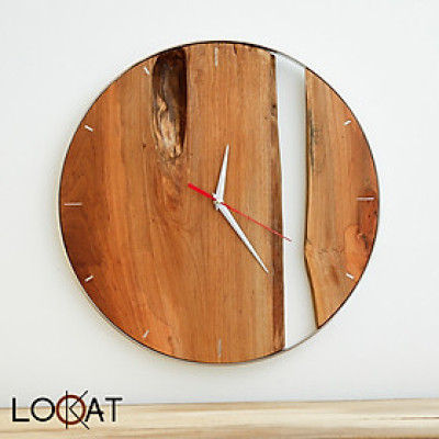 Đồng Hồ Treo Tường Chế Tác Trang Trí Phòng Khách Phong Cách Rustic Đơn Giản Sang Trọng DH12050137