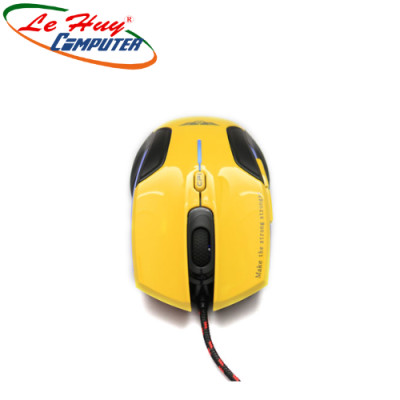 Chuột Newmen G7+ Plus Wired (Vàng, Đen) Hàng Chính Hãng