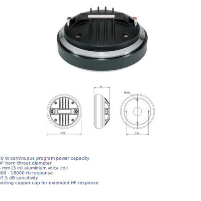 Loa Treble B&C SPEAKERS DE60TN ( 1 CÁI) – Hàng Chính Hãng