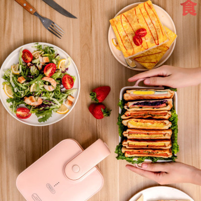 Máy Nướng Bánh Mì Sandwich Bánh Kẹp Đa Năng Dễ Sử Dụng, Rán Trứng, Rán Thịt Chống Dính Tuyệt Đối - Hàng chính hãng