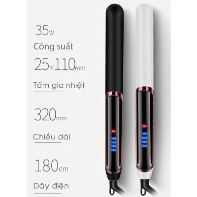 Máy UỐN, ÉP, LÀ Tóc Đa Năng 3 Trong 1 Cao Cấp Sang Trọng Kiểu Hàn Quốc - Kết Hợp Duỗi, Uốn, Tạo Kiểu Tóc Thông Minh – Dùng Cho Salon Tóc & Tại Nhà – Hàng Chính Hãng