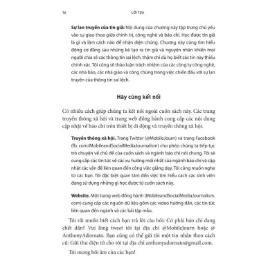 Sách - Báo Chí Trên Thiết Bị Di Động Và Nền Tảng Truyền Thông Xã Hội - Anthony Adornato - NXB Trẻ
