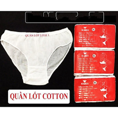 Combo 3 BỊCH QUẦN LÓT GIẤY VẢI COTTON Mỗi bịch 6 cái (42-80 Kg )