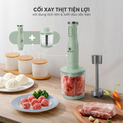 Máy xay cầm tay Elmich BLE-8666, công suất 1000W, thiết kế cầm tay dễ sử dụng, lưỡi dao bằng thép không gỉ siêu bền, đảm bảo an toàn tuyệt đối cho sức khỏe  - Hàng chính hãng