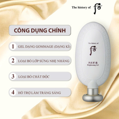 Tẩy Da Chết Làm Sáng Da Whoo Gongjinhyang Seol Peeling Gel 100ml