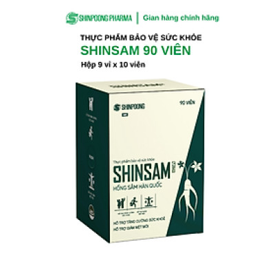 [Hộp 90 Viên] Viên Uống Hồng Sâm Hàn Quốc 6 Năm Tuổi SHINSAM Korean Red Ginseng - SHINPOONG PHARMA