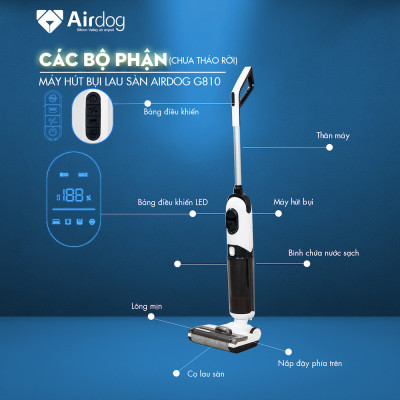Máy hút bụi lau nhà Airdog GT810 -  Bảo hành chính hãng 12 tháng - Hàng nhập khẩu