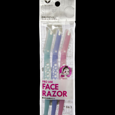 DAO CẠO LÔNG MẶT, LÔNG MÀY S SELECT PRO USE FACE RAZOR(3 CHIẾC/GÓI)