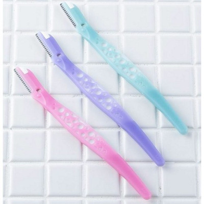 Dao Cạo Lông Mặt Cán Dài Dành Cho Nữ Kai Razor Can Face 017811Q (Set 3 Cây)