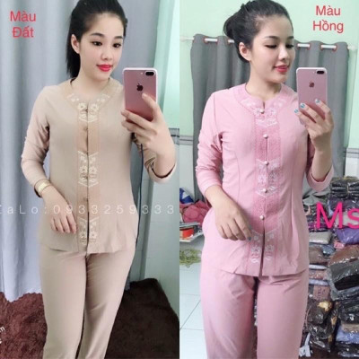 Đồ Lam Đi Chùa # Khoá Lắc Sen # Quần Áo Nữ 