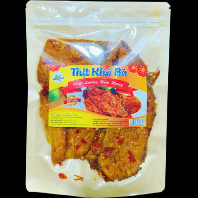 Khô Bò Miếng Loại Ít Cay Mềm Thương Hiệu SK FOOD - Bịch 500G