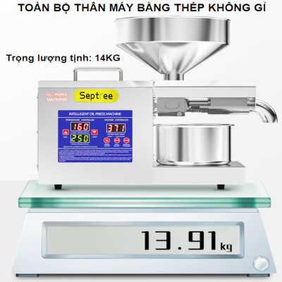 Máy ép dầu thực vật chuyên nghiệp nâng cấp hoàn toàn, kinh doanh, nhà hàng, khách sạn. Thương hiệu Mỹ cao cấp Septree - K39. HÀNG CHÍNH HÃNG