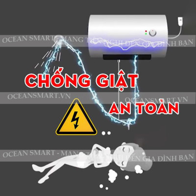 Công Tắc Chống Giật Bình Nóng Lạnh Thông Minh Premium - CTCG-PRE