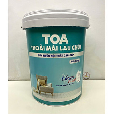 Sơn nước Toa thoải mái lau chùi siêu bóng màu vàng 7923 _18L