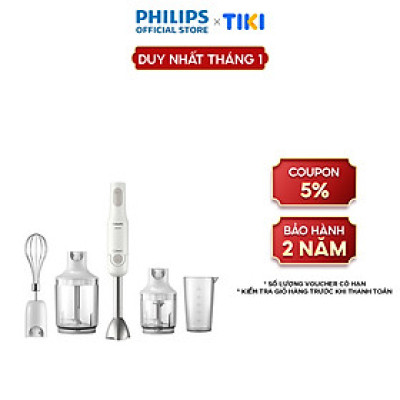 Máy xay cầm tay Promix PHILIPS HR2537 /00 650W full phụ kiện - Hàng Chính Hãng