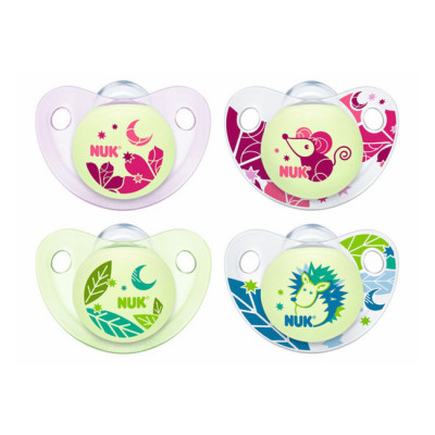 Bộ 2 Ti Giả Silicone Night/Day Nuk NU48149 (0-6 tháng) - Mẫu Ngẫu Nhiên