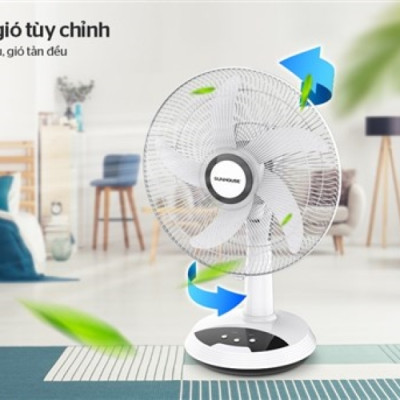 Quạt sạc tích điện Sunhouse SHD7223 lên đến 16h - Hàng chính hãng