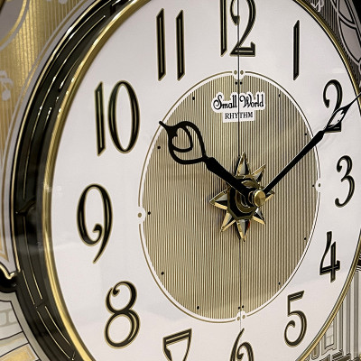 Đồng hồ treo tường Nhật Bản Rhythm Magic Motion 4MH439WU06, Kích thước 38.4 × 47.0 × 13.9 cm, 3.3kg, Vỏ nhựa, sử dụng 2 pin D