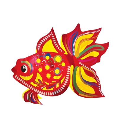 Lồng đèn Trung Thu Happy Kibu - Lồng đèn trang trí "Ký ức tuổi thơ" hình Cá (size lớn)