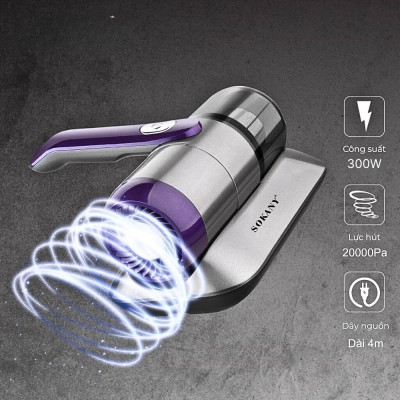 Máy hút bụi giường nệm diệt khuẩn UV công suất cao 1400W SOKANY SK-13029 loại CÓ DÂY lực hút mạnh -HÀNG CHÍNH HÃNG