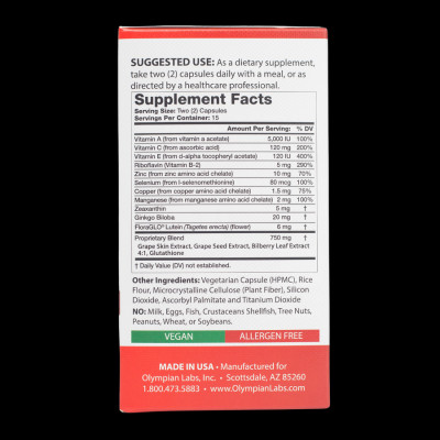 Nutra-Vision giúp bổ mắt, giảm mờ mắt, nhìn rõ hơn và mỏi mắt Olympian Labs