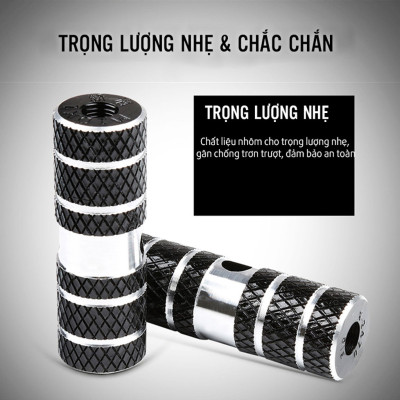 Bộ 2 Ty Gác Chân Sau Xe Đạp Chất Liệu Nhôm (đường kính lỗ 1cm) cho xe đạp MTB, xe địa hình chống trượt, chắc chắn Mai Lee