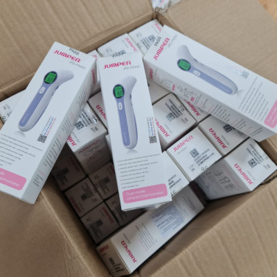 (Hàng chính hãng) Combo máy đo nồng độ oxy trong máu SPO2 và nhịp tim JPD-500E và Nhiệt kế hồng ngoại không tiếp xúc Jumper JPD-FR202