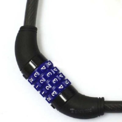 SIÊU HOT- Khóa dây xe đạp,khóa xe đạp 4 số,khóa chống chộm xe đạp,Khóa dây  xe đạp chống trộm 4 số, bền đẹp, tiện lợi 60cm(Đen) - Phụ Kiện Xe Đạp - 206468 - Black 